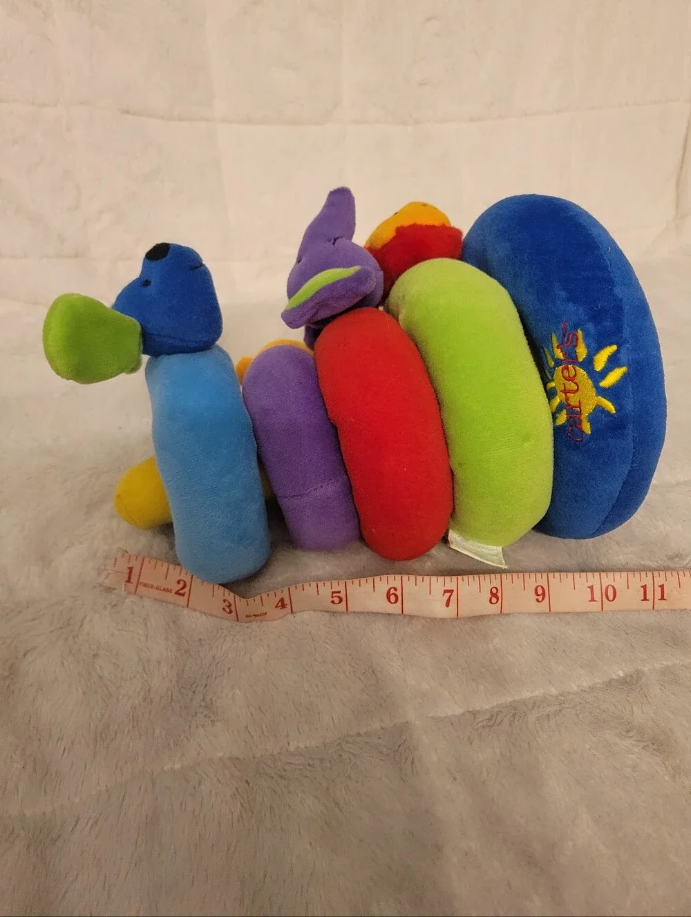 Carter's Plush Stacking Animal Rings - Blue, Green, Purple, Red, Yellow, Orange